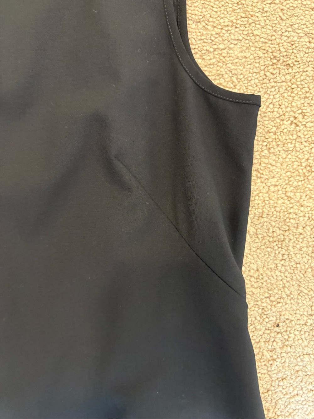 Theory Black Good Wool Sleeveless Fitted Sheath Work Dress Size 8 - Picture 6 of 10